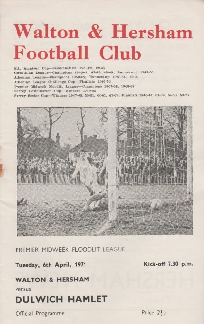 Walton & Hersham v Dulwich Hamlet  06-Apr-1971