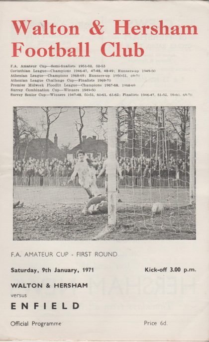 Walton & Hersham v Enfield  09-Jan-1971