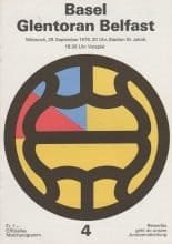 FC Basel v Glentoran  29-Sep-1976