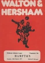 Walton & Hersham v Hampton  29-Mar-1977