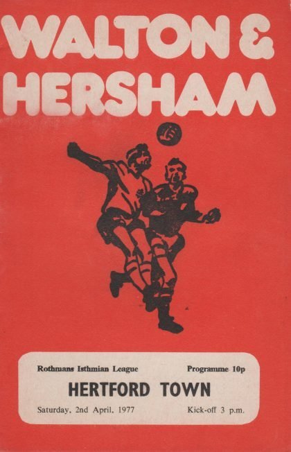Walton & Hersham v Hertford Town  02-Apr-1977