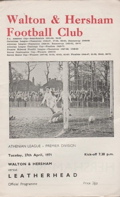 Walton & Hersham v Leatherhead   27-Apr-1971