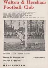 Walton & Hersham v Maidenhead  05-Sep-1970