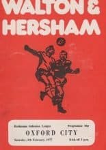 Walton & Hersham v Oxford City 05-Feb-1977