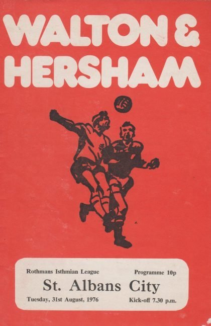 Walton & Hersham v St Albans City 31-Aug-1976