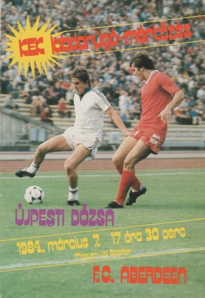 Ujpest Dozsa v Aberdeen 07-Mar-1984