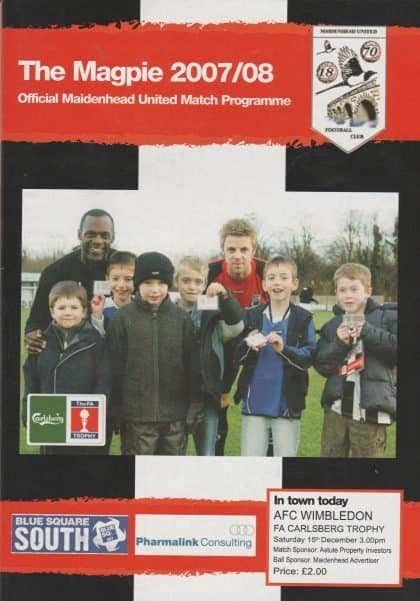 Maidenhead United v AFC Wimbledon 15-Dec-2007