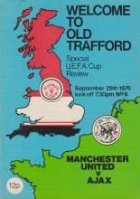Manchester United v Ajax 29-Sep-1976