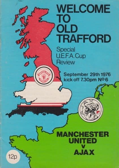Manchester United v Ajax 29-Sep-1976