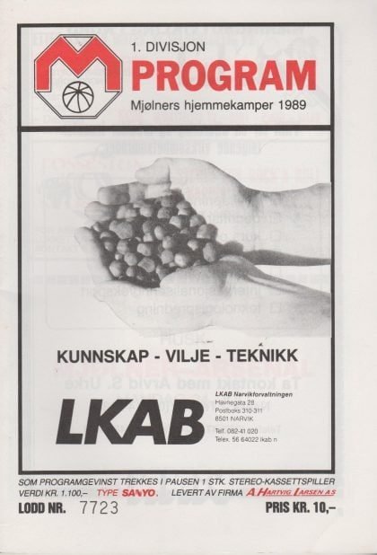 Mjølner FK v Arsenal 24-Jul-1989