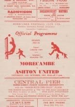 Morecambe v Ashton United  12-Oct-1963