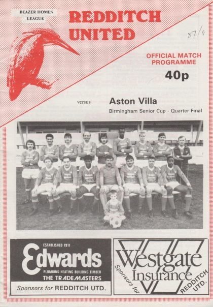 Redditch United v Aston Villa 1987-88
