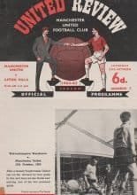 Manchester United v Aston Villa 24-Oct-1964