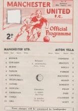 Manchester United Reserves v Aston Villa Reserves 28-Aug-1967