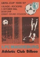 1FC Magdeburg vs Athletic Bilbao  01-Oct-1986