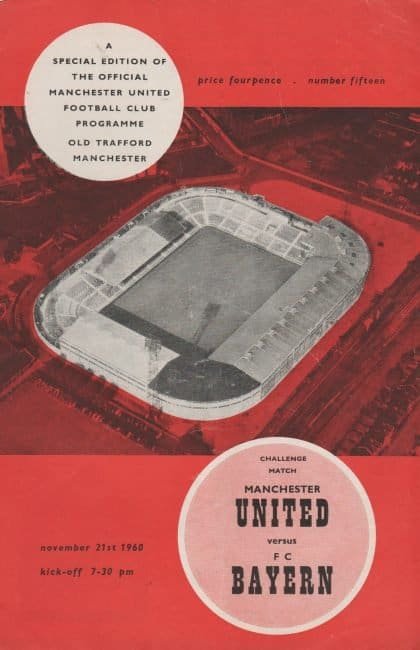 Manchester United v Bayern Munchen 21-Nov-1960