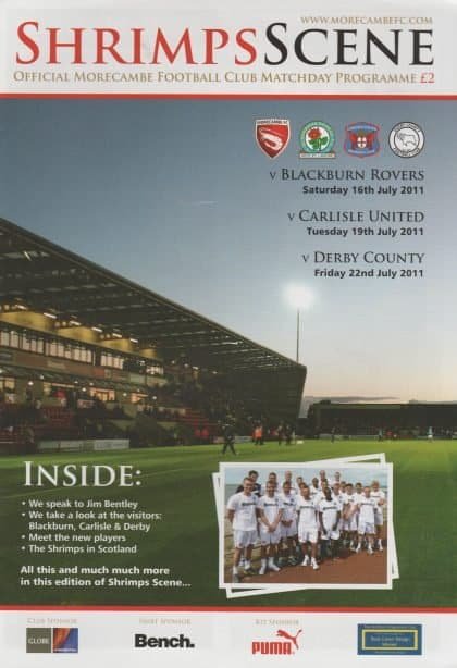 Morecambe v Blackburn Rovers 16-Jul-2011