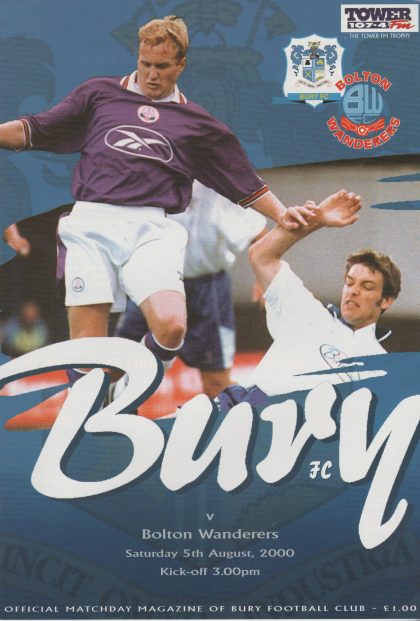 Bury v Bolton Wanderers  05-Aug-2000