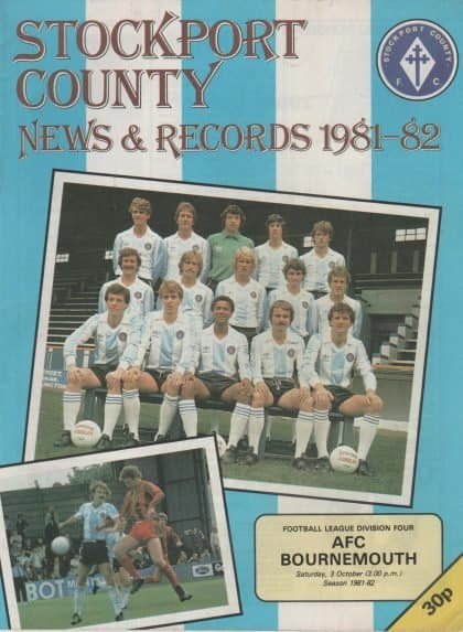 Stockport County v AFC Bournemouth  03-Oct-1981