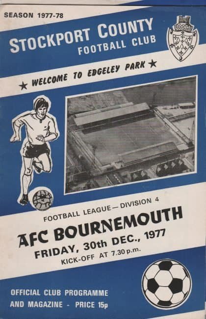 Stockport County v AFC Bournemouth 30-Dec-1977