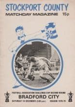Stockport County v Bradford City 16-Dec-1978