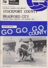 Stockport County v Bradford City 21-Aug-1972