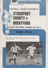 Stockport County v Brentford 12-Nov-1973