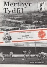 Merthyr Tydfil v Brentford   25-Jul-1992