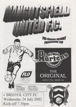 Mangotsfield United v Bristol City 24-Jul-2002
