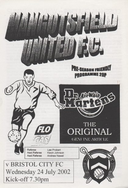 Mangotsfield United v Bristol City 24-Jul-2002