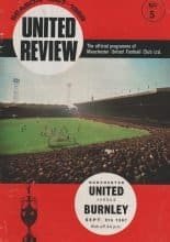 Manchester United v Burnley 09-Sep-1967