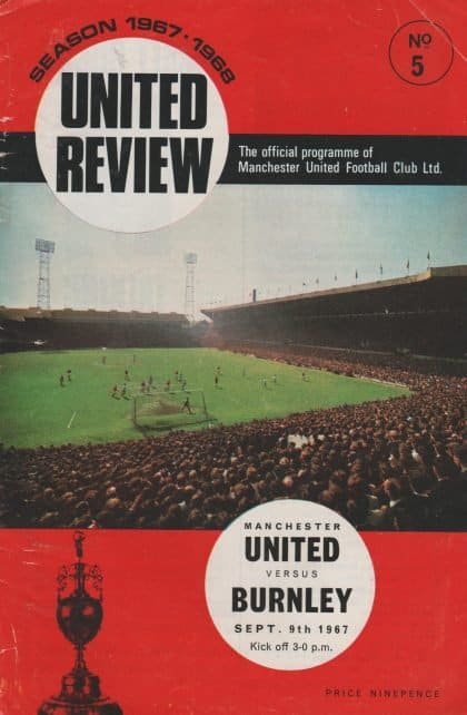 Manchester United v Burnley 09-Sep-1967