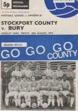 Stockport County v Bury 20-Aug-1971