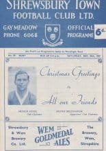 Shrewsbury Town v Bury   26-Dec-1959