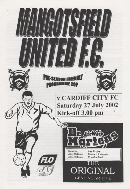 Mangotsfield United v Cardiff City 27-Jul-2002