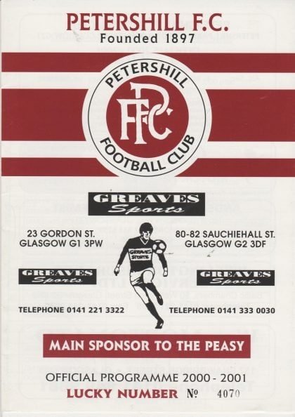 Petershill v Glasgow Celtic  13-May-2001