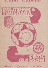 Politehnica Timisoara v Glasgow Celtic 01-Oct-1980