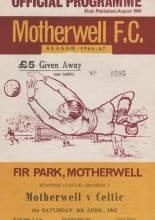 Motherwell v Glasgow Celtic 08-Apr-1967