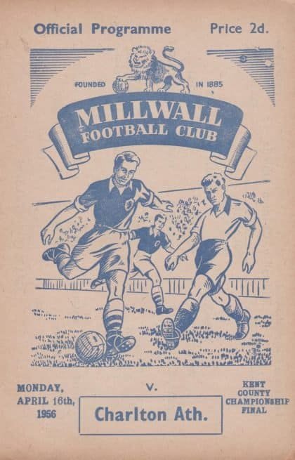 Millwall v Charlton Athletic 16-Apr-1956