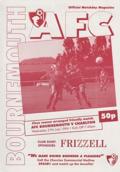 AFC Bournemouth v Charlton Athletic 27-Jul-1994