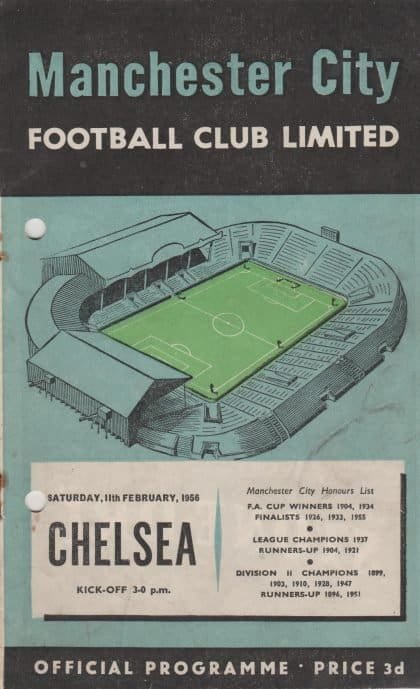 Manchester City v Chelsea 11-Feb-1956