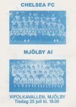 Mjölby AI v Chelsea  25-Jul-1989