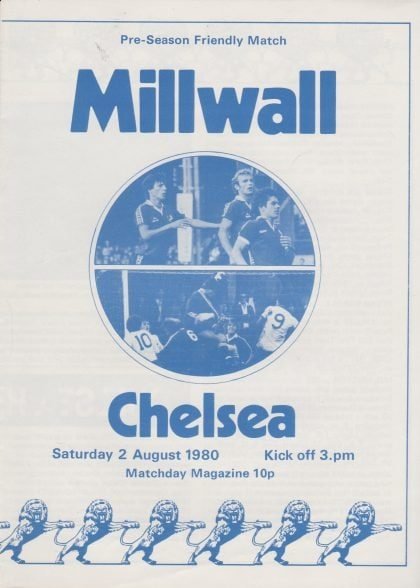 Millwall v Chelsea  02-Aug-1980