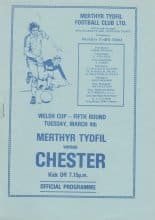 Merthyr Tydfil v Chester 04-Mar-1980