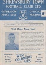 Shrewsbury Town v Colchester United 19-Sep-1959