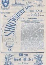 Shrewsbury Town v Crystal Palace 18-Jan-1964
