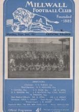 Millwall v Crystal Palace  02-Sep-1957