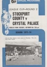 Stockport County v Crystal Palace  09-Oct-1973