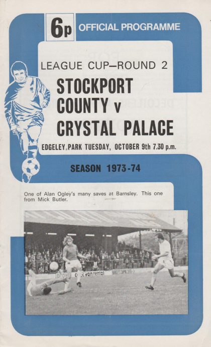 Stockport County v Crystal Palace  09-Oct-1973