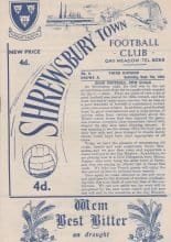 Shrewsbury Town v Crewe Alexandra 07-Sep-1963
